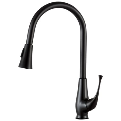 Kitchen Faucets Anzzi Meadow Series Brass Oil Rubbed Bronze Bronze KF-AZ217ORB 191042018006 KITCHEN - Kitchen Faucets - Pu Kitchen Pull Out Single Handle Brass Bronze 