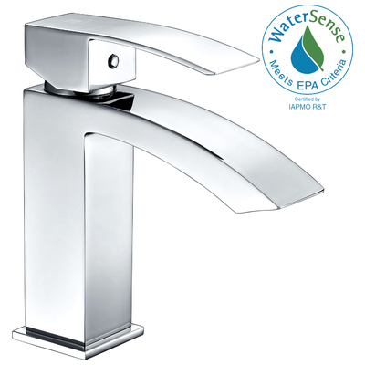 Bathroom Faucets Anzzi Revere Series Brass Polished Chrome Chrome L-AZ037 848308072257 BATHROOM - Faucets - Bathroom Single Hole Modern Single Handle Tradition Bathroom Single Handle Single Single 