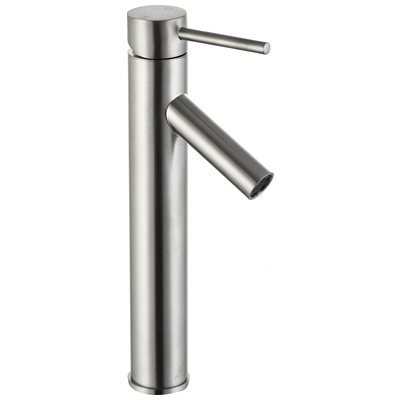 Bathroom Faucets Anzzi Valle Series Brass Brushed Nickel Nickel L-AZ111BN 191042017511 BATHROOM - Faucets - Bathroom Single Hole Single Handle Bathroom Single Handle Single Single 
