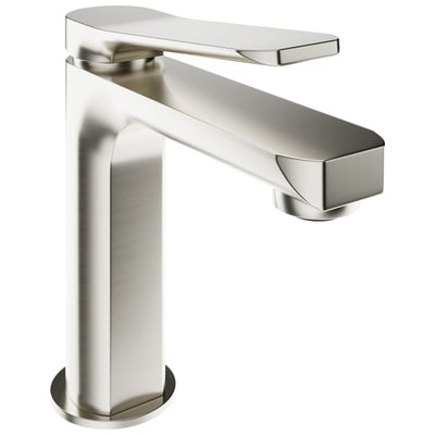 Bathroom Faucets Anzzi Brass Brushed Nickel Nickel L-AZ900BN 191042074200 BATHROOM - Faucets - Bathroom Single Hole Modern Single Handle Bathroom Single Handle Single Single 