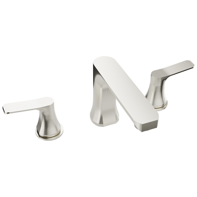 Bathroom Faucets Anzzi Brass Brushed Nickel Nickel L-AZ902BN 191042074309 BATHROOM - Faucets - Bathroom Widespread Widespread Bathroom Widespread 