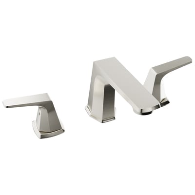 Bathroom Faucets Anzzi Brass Brushed Nickel Nickel L-AZ905BN 191042074453 BATHROOM - Faucets - Bathroom Widespread Modern Widespread Bathroom Widespread 