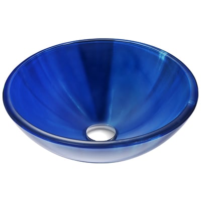 Bathroom Vanity Sinks Anzzi Meno Series Glass Lustrous Blue Blue LS-AZ051 848308071809 BATHROOM - Sinks - Vessel - Te Glass Sinks Glass deco-glass Undermount Sink Undermount und 