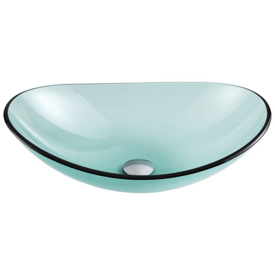 Bathroom Vanity Sinks Anzzi Major Series Glass Lustrous Green Green LS-AZ076 848308072042 BATHROOM - Sinks - Vessel - Te Glass Sinks Glass deco-glass Undermount Sink Undermount und 