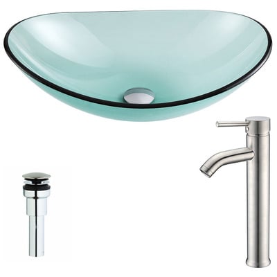 Bathroom Vanity Sinks Anzzi Major Series Tempered Glass Lustrous Green Green LSAZ076-040 848308086797 BATHROOM - Sinks - Vessel - Te Glass Sinks Glass deco-glass Sinks with Faucets with Faucet Undermount Sink Undermount und 