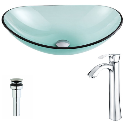 Bathroom Vanity Sinks Anzzi Major Series Tempered Glass Lustrous Green Green LSAZ076-095 848308085301 BATHROOM - Sinks - Vessel - Te Glass Sinks Glass deco-glass Sinks with Faucets with Faucet Undermount Sink Undermount und 