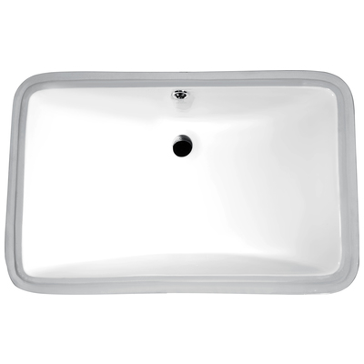 Bathroom Vanity Sinks Anzzi Dahlia Series Ceramic Glossy White White LS-AZ113 848308095805 BATHROOM - Sinks - Under Mount Ceramic Sinks CeramicVitreous Undermount Sink Undermount und 