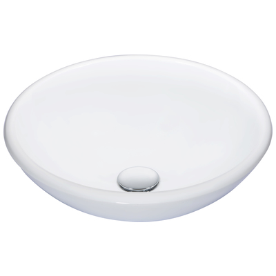 Bathroom Vanity Sinks Anzzi Warika Series Glass Glossy White White LS-AZ8092 191042048850 BATHROOM - Sinks - Vessel - Te Glass Sinks Glass deco-glass Undermount Sink Undermount und 