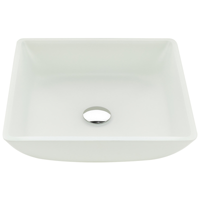 Bathroom Vanity Sinks Anzzi Solstice Glass White White LS-AZ912 191042074613 BATHROOM - Sinks - Vessel - Te Glass Sinks Glass deco-glass Vessel Sinks Vessel 