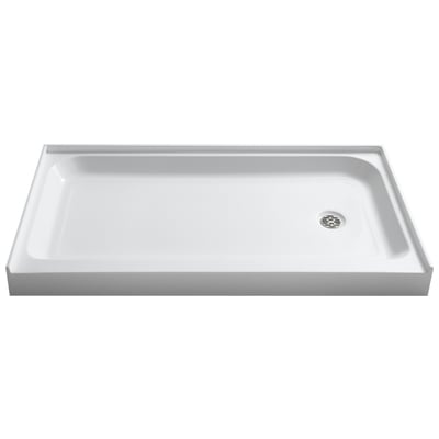 Shower Floor Anzzi Tier Series Acrylic Glossy White White SB-AZ04RD 191042000766 SHOWER - Shower Bases - Single 