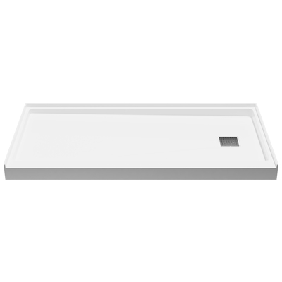Shower Floor Anzzi Seer Composite Resin White White SB-AZ101R 191042063747 SHOWER - Shower Bases - Single 