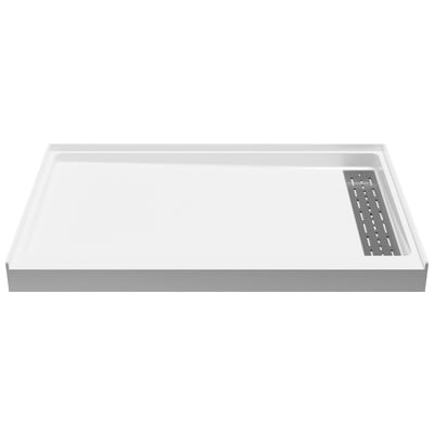 Shower Floor Anzzi Soar Composite Resin White White SB-AZ103R 191042063792 SHOWER - Shower Bases - Single 