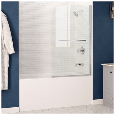 Soaking Bath Tubs Anzzi Anzzi Aluminum White/Polished Chrome White SD05301CH-3060R 191042059955 BATHROOM - Bathtubs - Drop-in Drop-In 