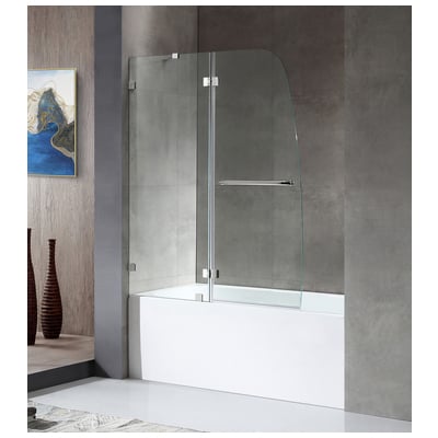 Soaking Bath Tubs Anzzi Anzzi Glass White/Polished Chrome White SD1101CH-3060L 191042059795 BATHROOM - Bathtubs - Drop-in Drop-In 