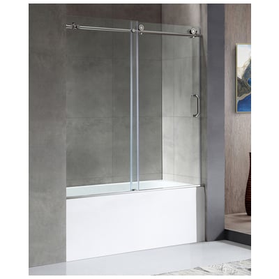 Soaking Bath Tubs Anzzi Anzzi Glass White/Polished Chrome White SD1701CH-3260R 191042060104 BATHROOM - Bathtubs - Drop-in Drop-In 