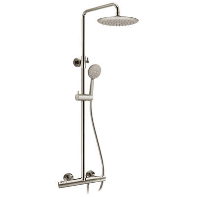 Shower Heads Anzzi Downpour Stainless Steel Brushed Nickel Nickel SH-AZ101BN 191042065116 SHOWER - Shower Heads Brushed Nickel Rain Shower rainshower rain 