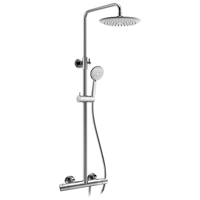 Shower Heads Anzzi Downpour Stainless Steel Polished Chrome Chrome SH-AZ101CH 191042065093 SHOWER - Shower Heads Chrome Polished Chrome Rain Shower rainshower rain 