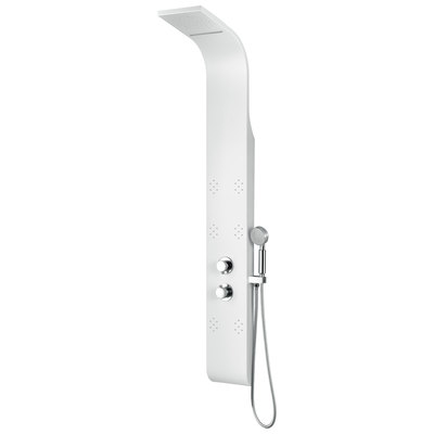 Shower Panels Anzzi Swan Series Aluminum White White SP-AZ033 191042003521 SHOWER - Shower Panels Chrome White 