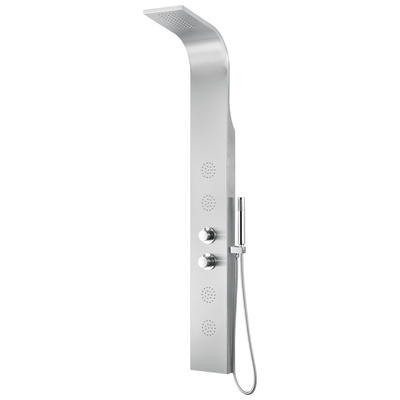 Shower Panels Anzzi Praire Series Stainless Steel Brushed Steel Steel SP-AZ040 191042003590 SHOWER - Shower Panels Chrome Silver brushed steel St 