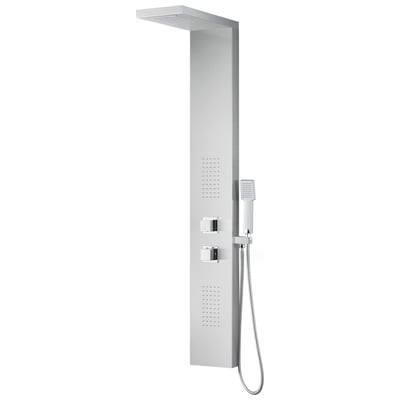 Shower Panels Anzzi Expanse Series Stainless Steel Brushed Steel Steel SP-AZ041 191042003606 SHOWER - Shower Panels Chrome Silver brushed steel St 