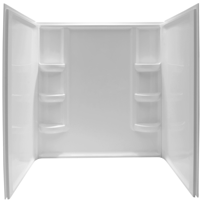 Tub and Shower Walls Anzzi Lex-Class Acrylic & ABS Composite White White SW-AZ008WH 191042003873 SHOWER - Shower Walls - Alcove 