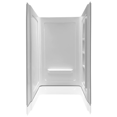 Tub and Shower Walls Anzzi ANZZI Acrylic & ABS Composite White White SW-AZ011WH-R 191042071339 SHOWER - Shower Walls - Alcove 