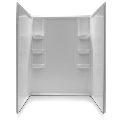 Tub and Shower Walls Anzzi ANZZI Acrylic & ABS Composite White White SW-AZ8076-R 191042071414 SHOWER - Shower Walls - Alcove 