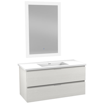 Bathroom Vanities Anzzi Conques Wood White VT-MR3CT39-WH 191042059108 BATHROOM - Vanities - Vanity S 