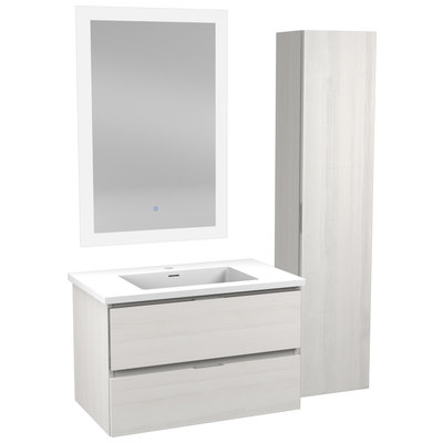 Bathroom Vanities Anzzi Conques Wood White VT-MR3SCCT30-WH 191042059030 BATHROOM - Vanities - Vanity S 