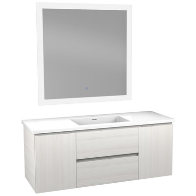 Anzzi Bathroom Vanities, White, Wood, BATHROOM - Vanities - Vanity Sets, 191042059160, VT-MR4CT48-WH