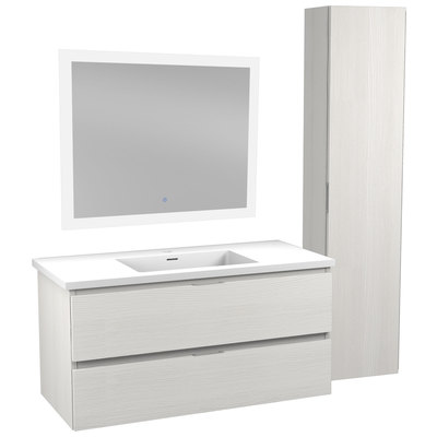 Anzzi Bathroom Vanities, White, Wood, BATHROOM - Vanities - Vanity Sets, 191042056985, VT-MRSCCT39-WH