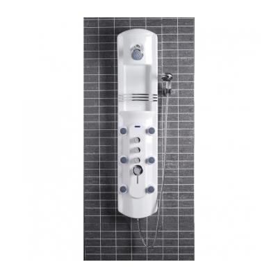 Shower Panels Ariel White A104 816606012435 Shower_Panel Whitesnow White Complete Vanity Sets 