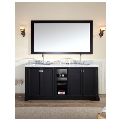 Ariel Bathroom Vanities, Double Sink Vanities, Complete Vanity Sets, 816606015030, C073D-BLK