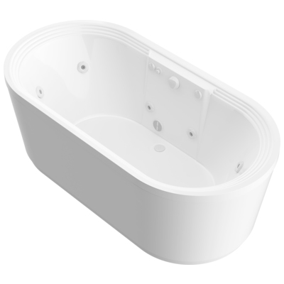 Atlantis, White, Acrylic, BATHROOM - Bathtubs - Freestanding Bathtubs - Two Piece - Whirlpool, 848308008379, 3467RW