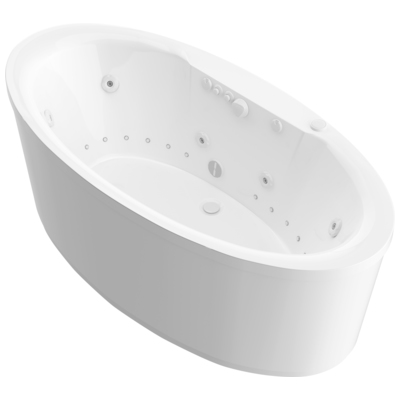 Atlantis, White, Acrylic, BATHROOM - Bathtubs - Freestanding Bathtubs - Two Piece - Dual, 848308008331, 3468SD