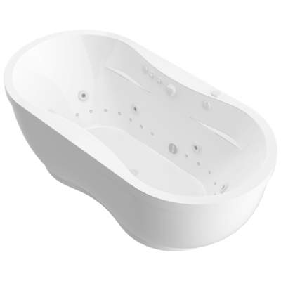 Atlantis, White, Acrylic, BATHROOM - Bathtubs - Freestanding Bathtubs - Two Piece - Dual, 848308008478, 3471AD