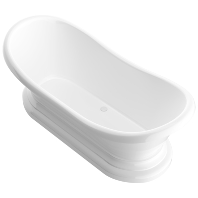 Atlantis, White, Acrylic, BATHROOM - Bathtubs - Freestanding Bathtubs - One Piece - Soaker, 848308008492, 3471RS