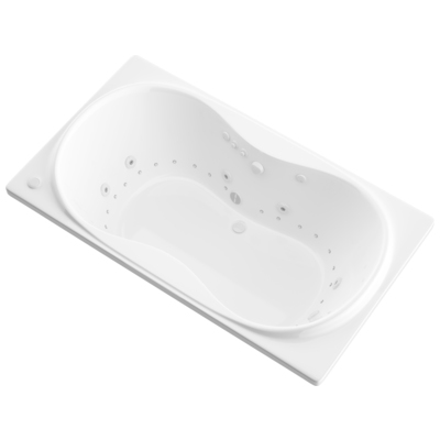 Atlantis, White, Acrylic, BATHROOM - Bathtubs - Drop-in Bathtub - Rectangle - Dual, 848308017241, 3672WDL