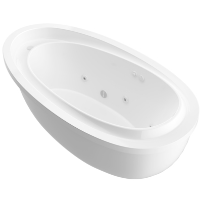 Atlantis, White, Acrylic, BATHROOM - Bathtubs - Freestanding Bathtubs - Two Piece - Whirlpool, 848308008416, 3871BW