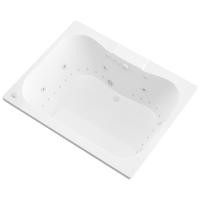 Atlantis, White, Acrylic, BATHROOM - Bathtubs - Drop-in Bathtub - Rectangle - Dual, 848308016404, 4060NDL