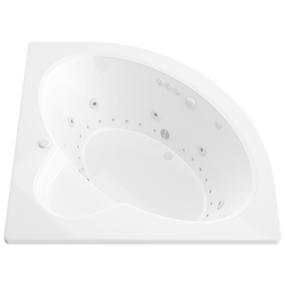 Atlantis, White, Acrylic, BATHROOM - Bathtubs - Drop-in Bathtub - Corner - Dual, 848308002896, 6060ADR