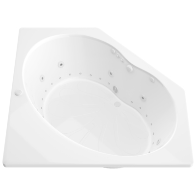 Atlantis, White, Acrylic, BATHROOM - Bathtubs - Drop-in Bathtub - Corner - Dual, 848308006665, 6060EDL