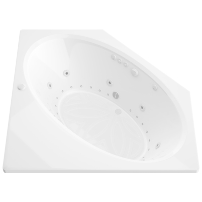 Atlantis, White, Acrylic, BATHROOM - Bathtubs - Drop-in Bathtub - Corner - Dual, 848308016824, 6060VDL
