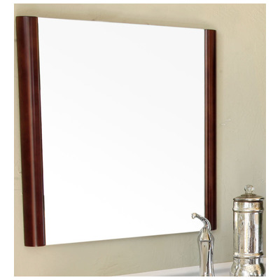 Bathroom Mirrors Bellaterra Wood walnut 804347-MIRROR 609456811491 mirror Wood MDF Plywood Parawo Complete Vanity Sets 
