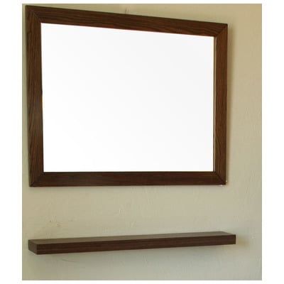 Bathroom Mirrors Bellaterra Wood+ veneer Dark walnut 804357-MIRROR 609456811538 mirror Wood MDF Plywood Parawo Complete Vanity Sets 