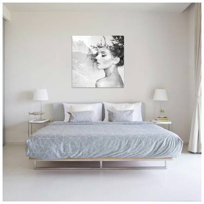Wall Art Bellini Modern Living 61449 Whitesnow People Picture of her girl wom Prints Print printed acrylic p 