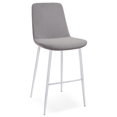 Bellini Modern Living Bar Chairs and Stools, Gray,Grey, Bar, Athena-C LGY
