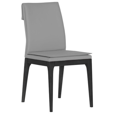 Bellini Modern Living Dining Room Chairs, Gray,Grey, 
