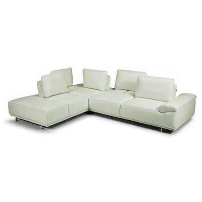 Sofas and Loveseat Bellini Modern Living Roxanne Roxanne LHF LGY GrayGrey Loveseat Love seatSectional So Contemporary Contemporary/Mode 