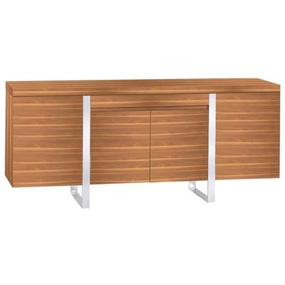 Bellini Modern Living Chests and Cabinets, SilverWhitesnow, 
